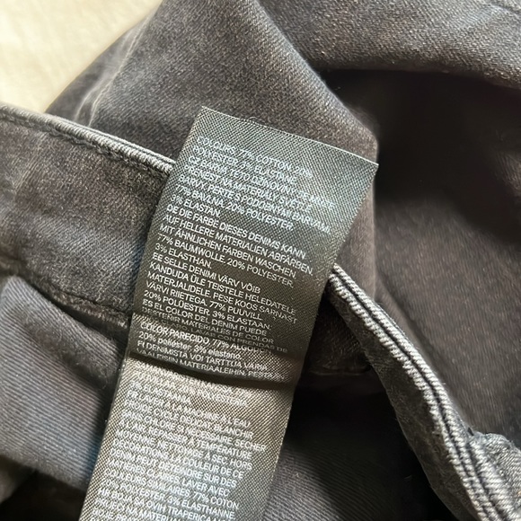 H&M LOGG Black Gray High Waisted Skinny Jeans Size 8 - Picture 10 of 14